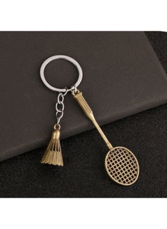 Cute Mini Table Tennis Racket Keychain Sport Ping Pong Paddle Pendant Keyring For Men Women Backpack Car Ornament-Color:BZ
