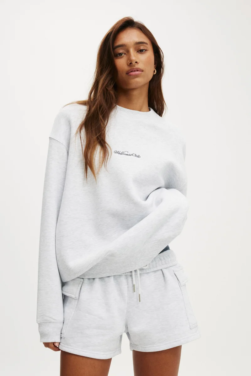 Body PLUSH GRAPHIC CREW SWEATSHIRT