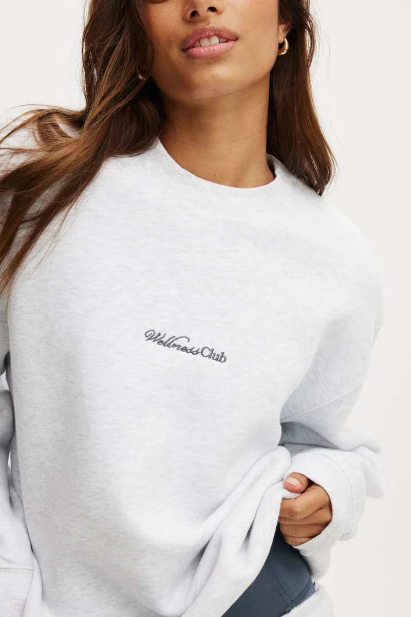 Body PLUSH GRAPHIC CREW SWEATSHIRT