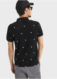 Celio Palm Print Polo  - Image 2