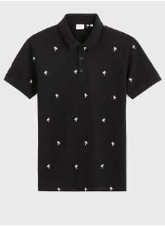 Celio Palm Print Polo  - Image 3