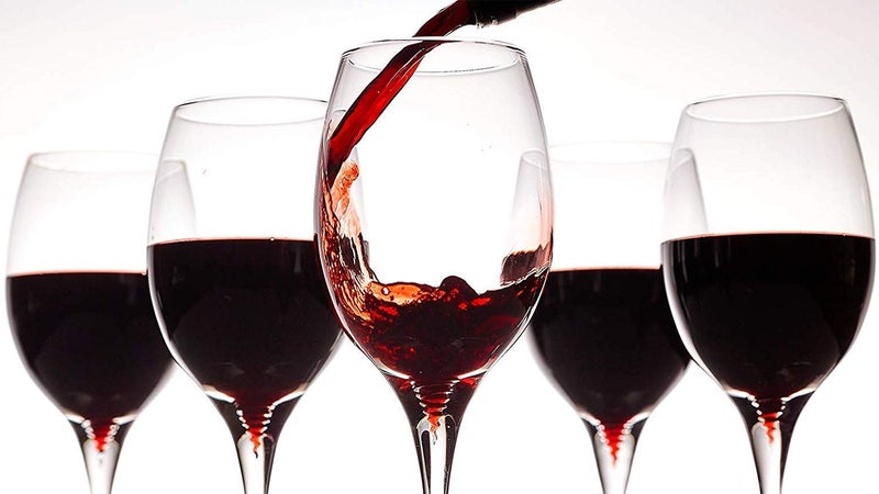 Avora Kitchenware 360 ml White Red Wine Glass Crystal Clear Home Bar Tableware Set 2 - Image 5