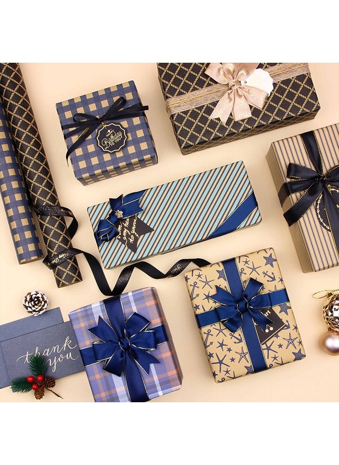 Zeemey 12 Sheets Gift Wrapping Paper With Accessories,Holiday Gift Wrapping Paper,Birthday Gift Box Gift Wrapping DIY, Gift Wrapping Paper for Birthday, Holiday, Wedding, Party,Kids Gift Wrapping (70cmX50cm)  - Image 2