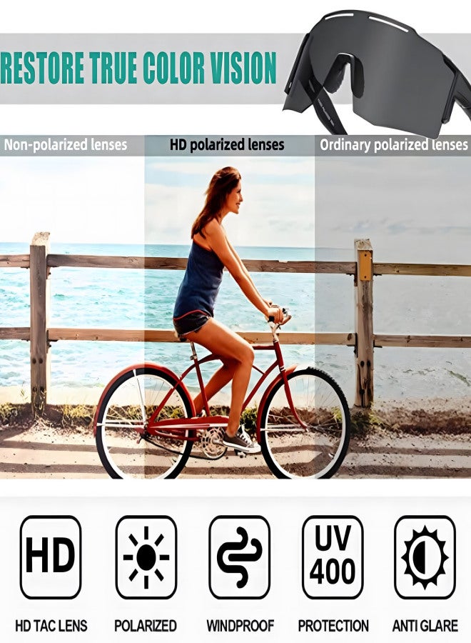 kdeam Sports Sunglasses for Men Women,  Polarized UV400, Cycling Glasses for Baseball Fishing Running - Image 4