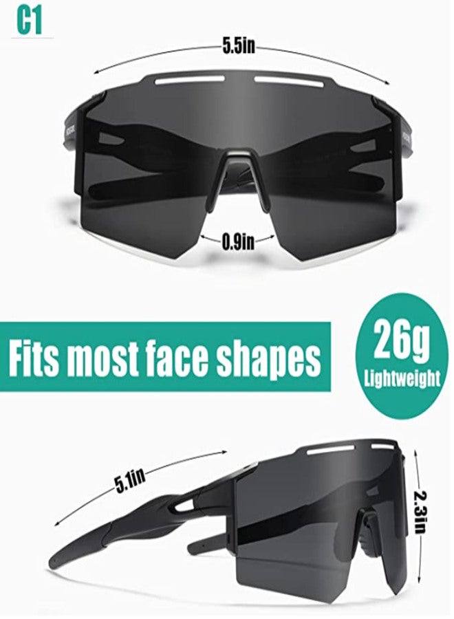 kdeam Sports Sunglasses for Men Women,  Polarized UV400, Cycling Glasses for Baseball Fishing Running - Image 3