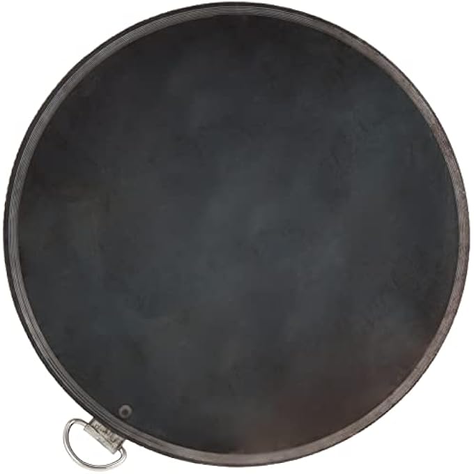 ريحني حلقة الحديد تاوا 35 سم سوداء Irt014 دوسا تاوا صانع فطائر مقلي مسطحة - Image 2