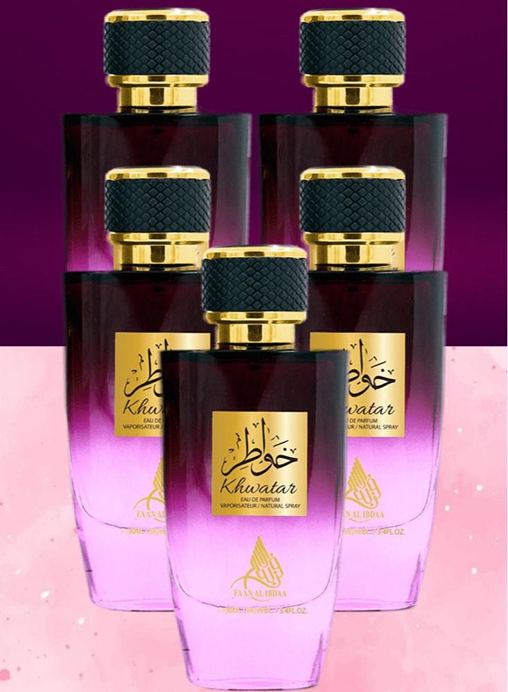 فاان 5 قطع عطر خواطر 100 مل