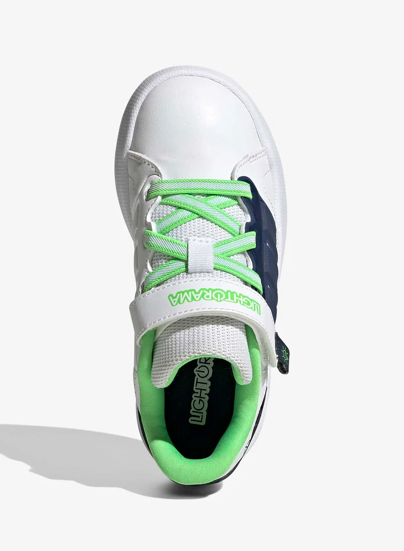 Adidas FTWWHT/NINDIG/SCRGRN Kids Lightoramaourt  | Best Price UAE
