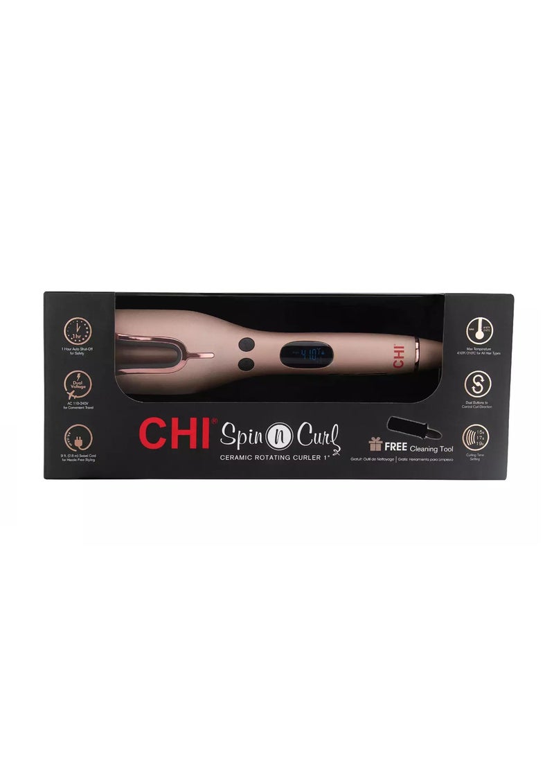 CHI - Spin n Curl Ceramic Rotating Hair Curler - Image 1