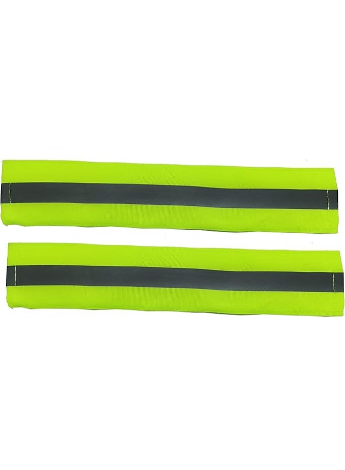 غطاء حماية لحزام أمان مقعد السيارة يناسب جميع السيارات من قطعتين- فسفوري - Image 2