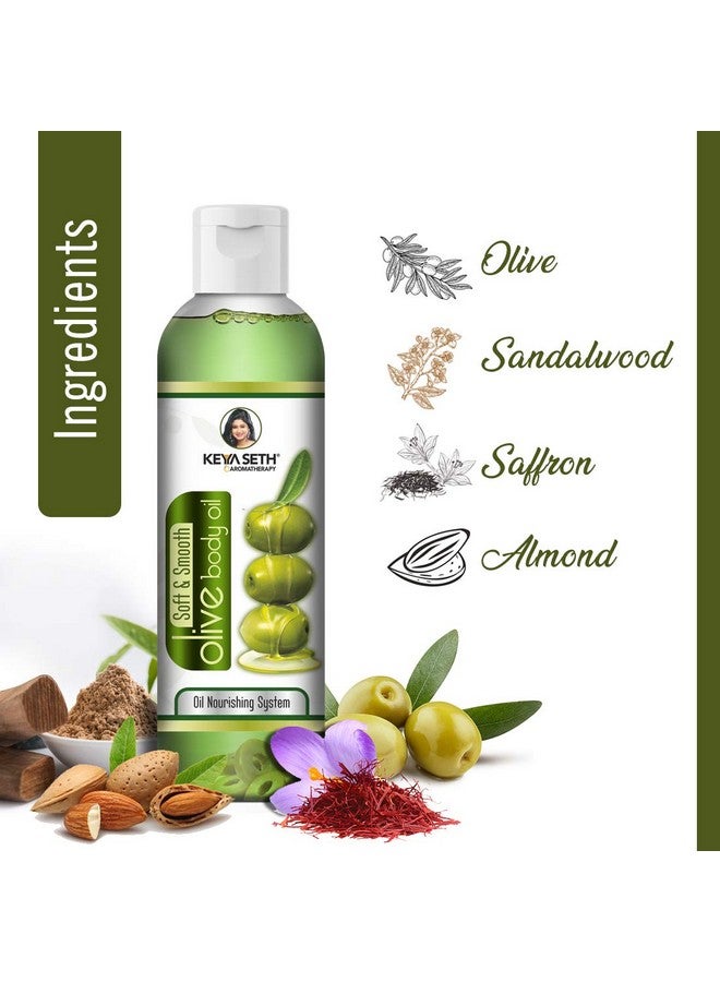 Keya Seth Aromatherapy Soft and Smooth Fairness Body Oil Nourishing Skin Treatment with Pure Olive, Sandalwood, Almond and Saffron 400ml - Image 3
