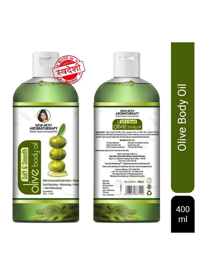 Keya Seth Aromatherapy Soft and Smooth Fairness Body Oil Nourishing Skin Treatment with Pure Olive, Sandalwood, Almond and Saffron 400ml - Image 2