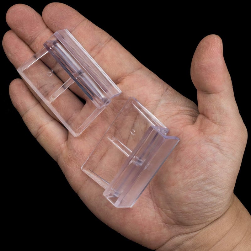 OIIKI 6 PCS Aquarium Glass Cover Clip Clear Acrylic Support Holder Aquarium Lid Clips Clamps for Aquarium Fish Tank 6mm - Image 3