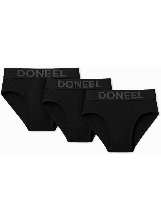 Doneel شورتات الموضة للرجال من DONEEL، 100% قطن، عبوة 3 قطع - Image 1