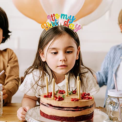 Chanaco Birthday Sash, Girl Headband Set, Tiara Crown, Women's Happy Birthday Decorations and Gifts - Image 2