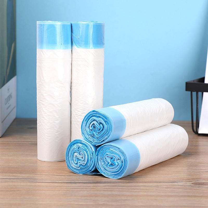 Factory Disposable Bag Broken Garbage Bag Drawstring White Thick Household Spot A Generation Of Hair - Image 1
