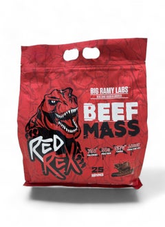 BIG RAMY LABS Red Rex, Beef Mass,25 Servings, Chocolate Flavour 10.71lb 