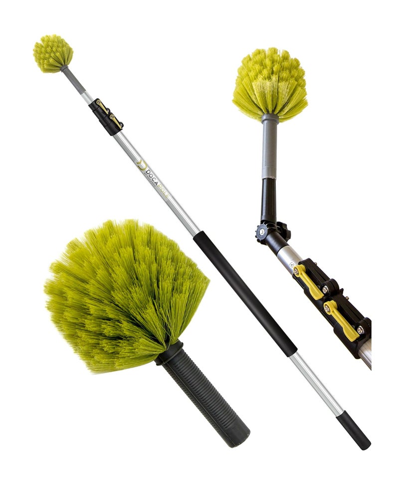 DOCAZOO DOCA Telescoping Pole 512 Ft  Extension Pole for Cleaning Feather Duster Window Washing Kit Paint Roller Window Squeegee  High Reach Extendable Kit for Indoor  Outdoor  Cobweb Duster 