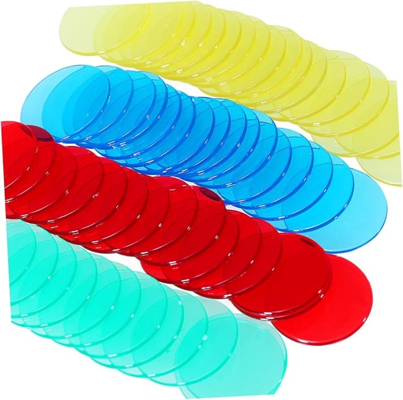 Artibetter 250 قطعة 19 مم رقائق عد بلاستيكية ملونة علامات ألعاب لتعليم الأطفال البنغو وأنشطة الفصل الدراسي - Image 5