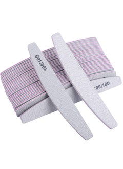 ORiTi ORiTi 25 Pieces 100/180 Grits Nail Files Buffers Professional Double Sided Emery Boards Manicure Tool for Acrylic Nails  - Image 1