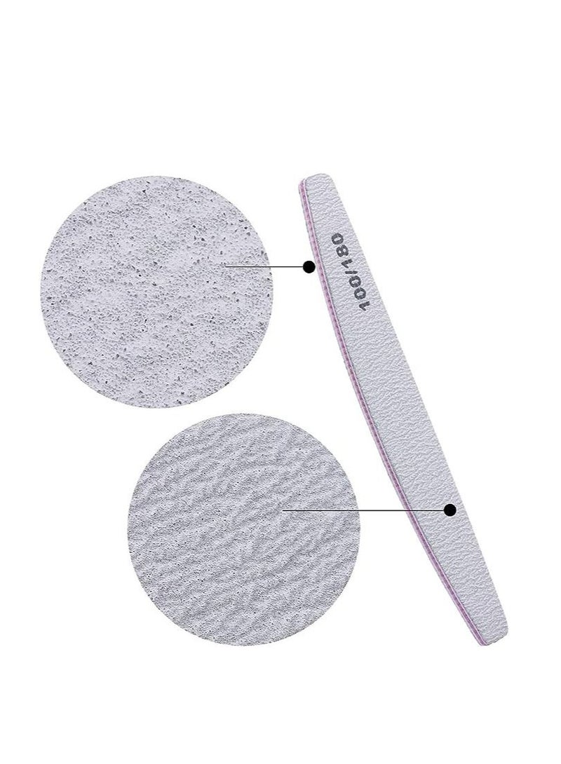 أوريتي ORiTi 25 ٹکڑے 100/180 گرٹس نیل فائلز بفر پروفیشنل ڈبل سائیڈڈ ایمری بورڈز مینیکیور ٹول برائے ایکریلک ناخن - Image 3