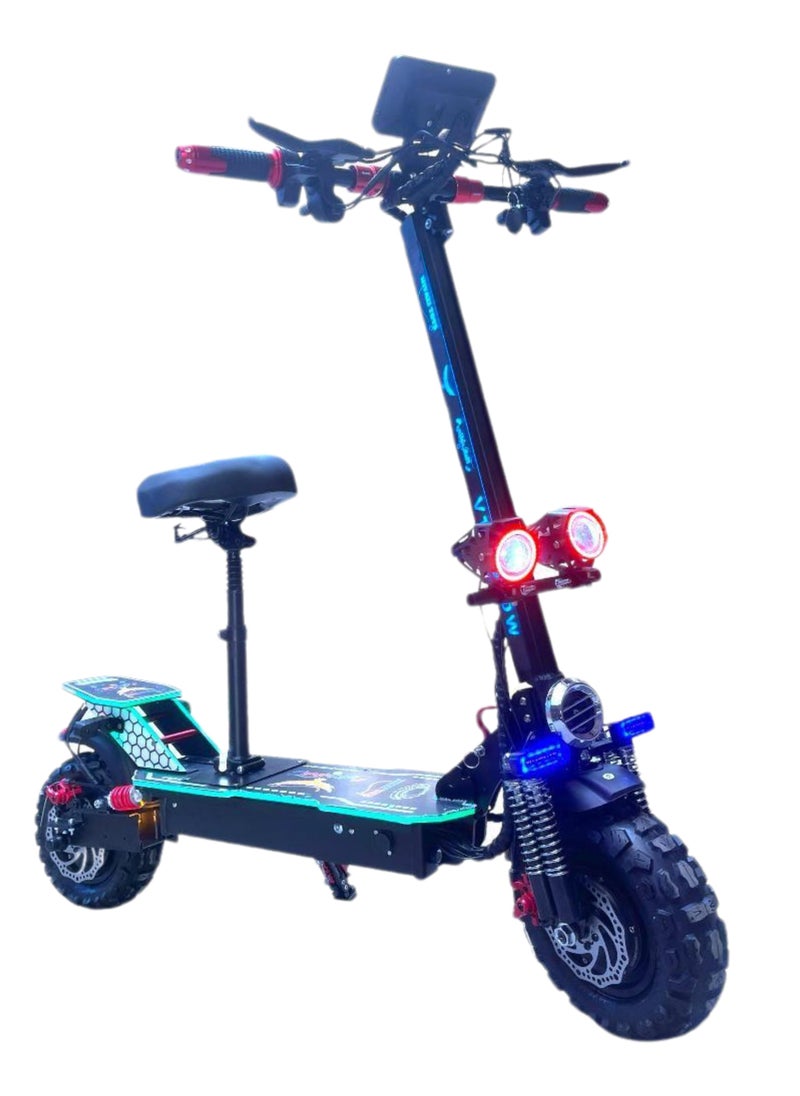 Niyazi - electric scooter for adults | Scooter with dual motor 3000W | Powerful electric scooter with long battery life 48V 20000Ah | Bright Headlights | Safety Signals | Front and Rear Suspension |  Large Electronic Display - Image 1