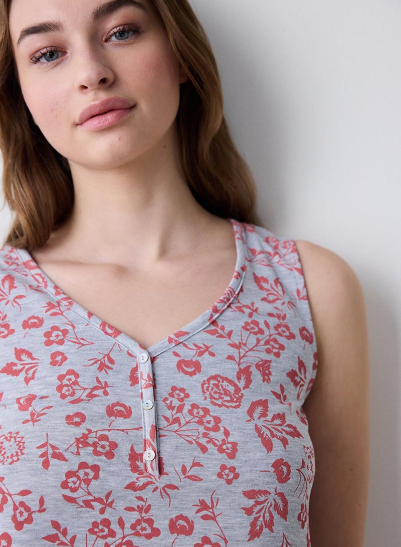 بنتي طقم بيجاما شورت ميا وردي غامق - Image 2