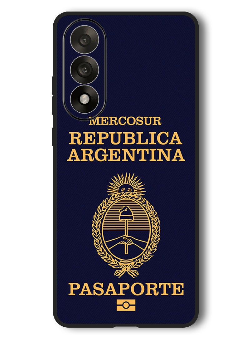 Theodor Case Compatible with OnePlus Nord 5 6.83 Inch Protection Shockproof Bumper Cover Argentina Passport - Image 1