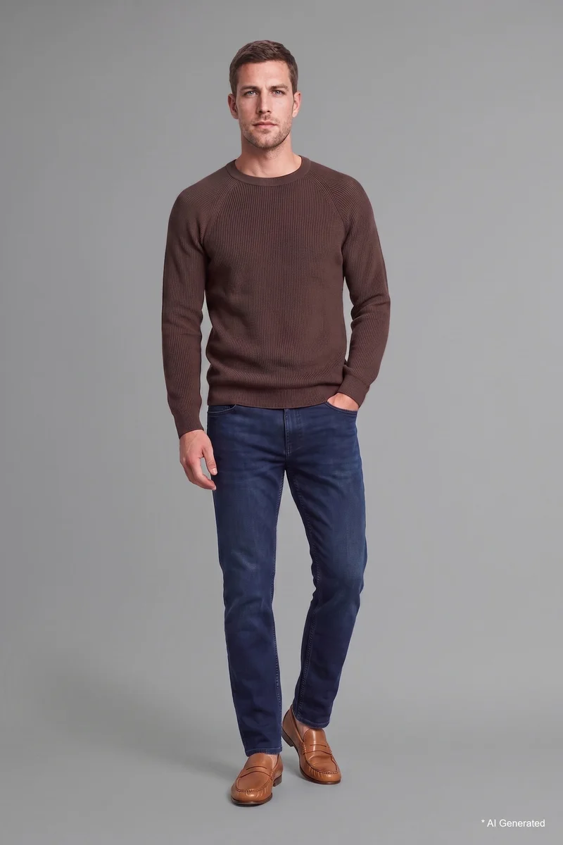 Defacto Standard Fit Crew Neck Knitwear Pullover