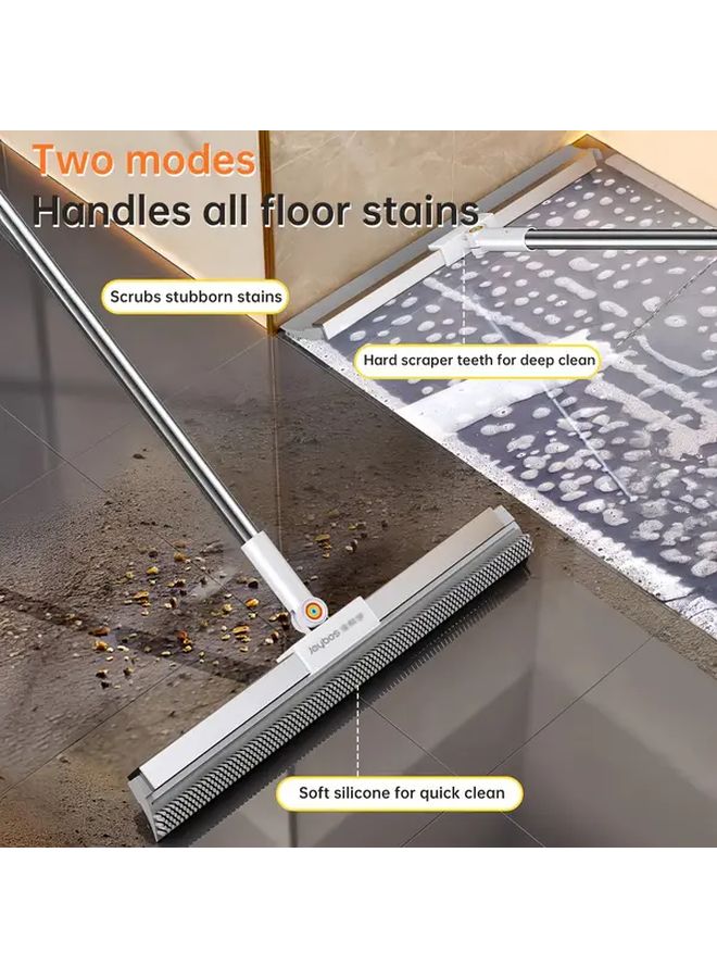15.75 Inch Silicone Magic Broom Heavy Duty Multi Surface Floor Window Squeegee Cleaner - Image 2