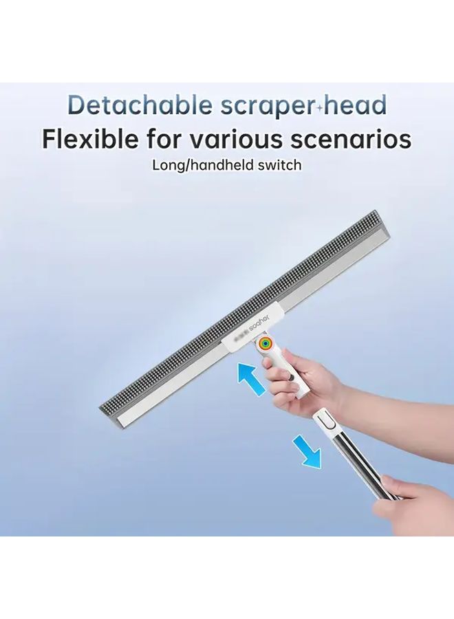 15.75 Inch Silicone Magic Broom Heavy Duty Multi Surface Floor Window Squeegee Cleaner - Image 5