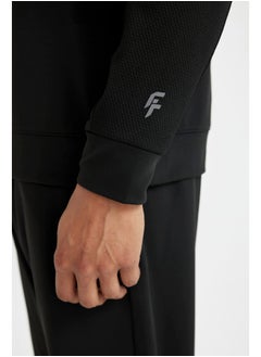 DeFacto Man Knitted Standart Fit High Neck Long Sleeve Sweatshirt  - Image 3