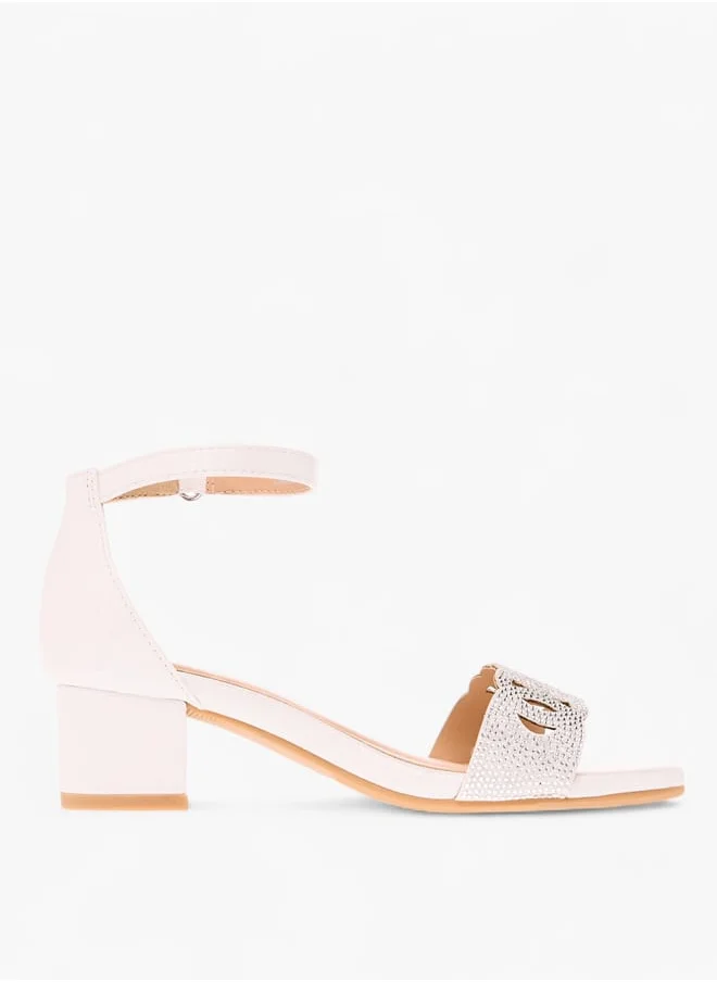 Celeste Girls Embellished Sandals With Hook And Loop Closure Ramadan Collection