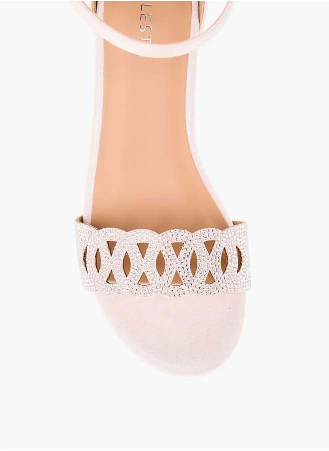 Celeste Girls Embellished Sandals With Hook And Loop Closure Ramadan Collection