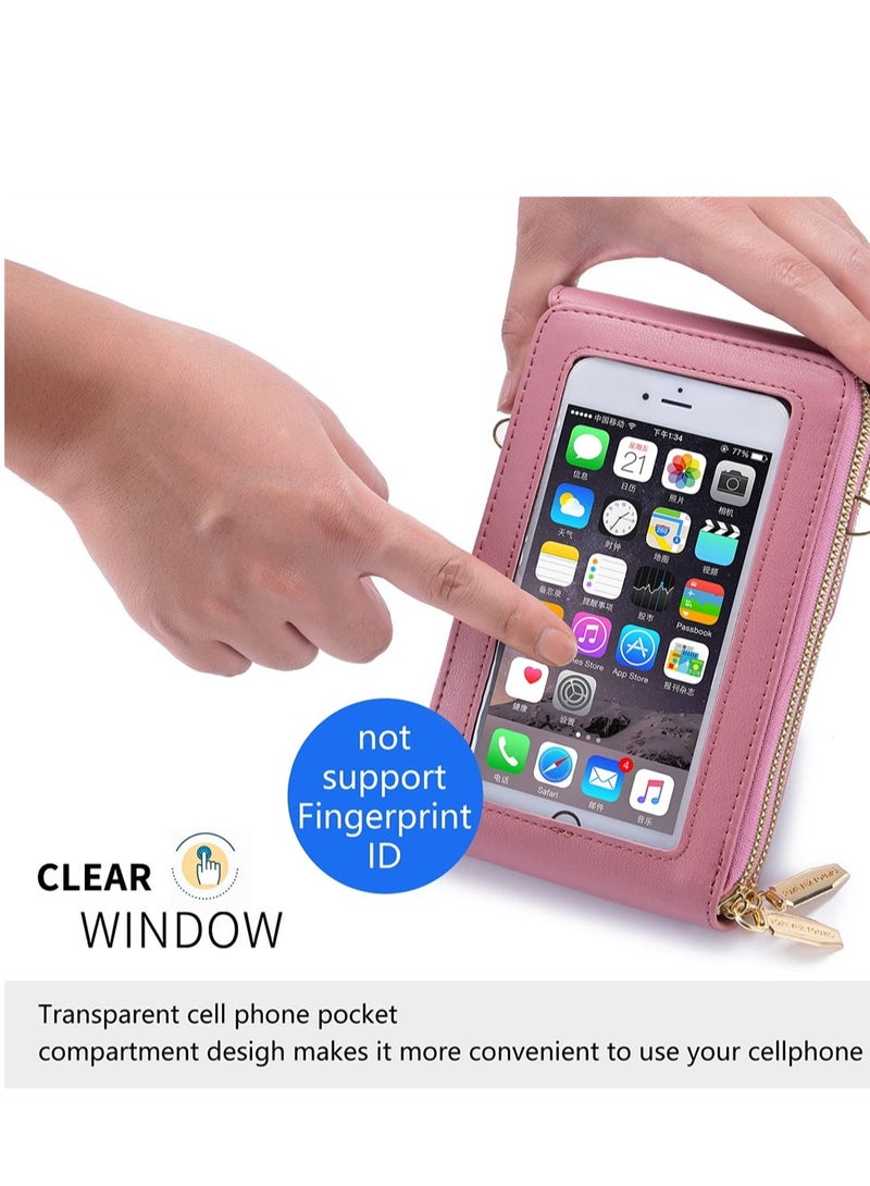 Zikra Small Crossbody Cell Phone Purse for Women, Mini Touch Screen Bag Messenger Shoulder Handbag Wallet with Credit Card Slots - Image 3