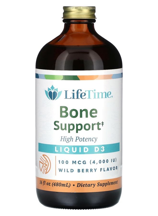 Lifetime Liquid D3 High Potency Wild Berry 100 mcg (4000 IU) 16 fl oz (480 ml) 