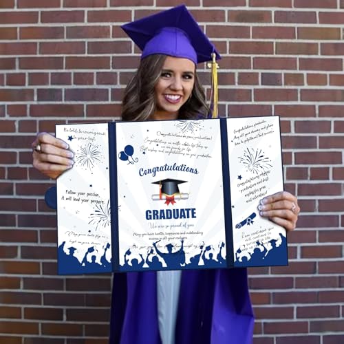 Togvu Graduation Guest Book, Blue Theme Class of 2024 Graduate Party Decorations, Graduation Congrats Signature Book Party Supplies, 2024 Grad Party Gifts for High School & College Celebrations - Image 4