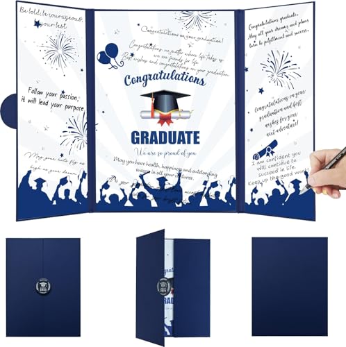 Togvu Graduation Guest Book, Blue Theme Class of 2024 Graduate Party Decorations, Graduation Congrats Signature Book Party Supplies, 2024 Grad Party Gifts for High School & College Celebrations - Image 1