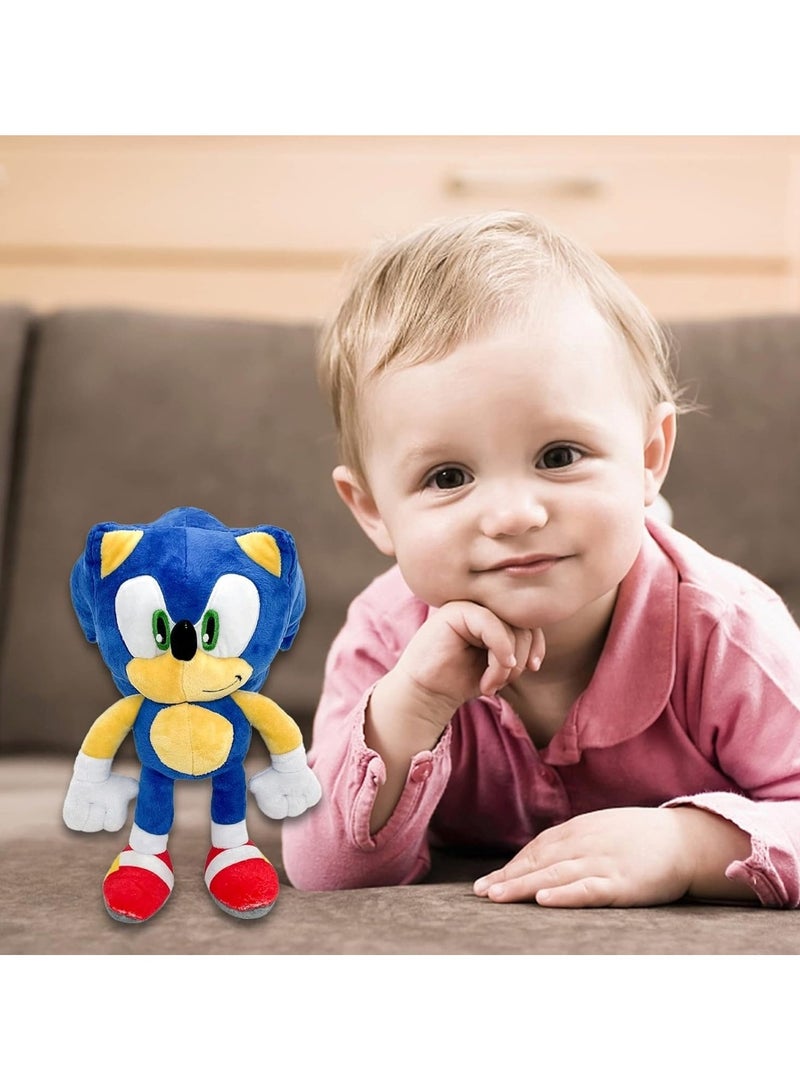 Huitich The Hedgehog With Red Shoes and Green Eyes, 30 Cm Blue - Image 4