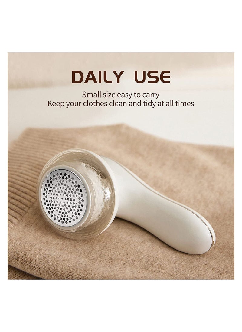 Generic - Fabric Shaver, Rechargeable Portable Electric Lint Remover with 2 Extra Replaceable Blades, Effective Lint Shaver for Clothing Furniture Carpet Lint Balls Bobbles, Pill Fuzz Remover - Image 1