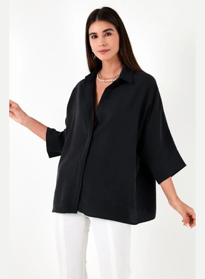 Lela Lela Truvakar Sleeve 100% Cotton Oversize Shirt Women's SHIRT 51434401LL