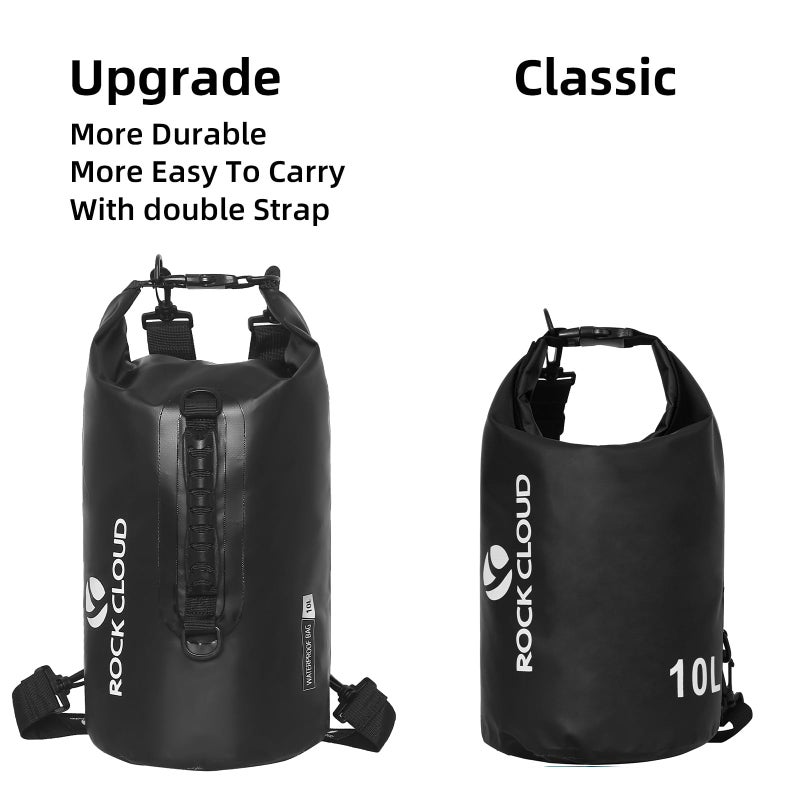 Rock Cloud Dry Bag Waterproof 10L Dry Sack For Kayaking Rafting Boating Beach Surfing Swimming Canoe Camping Hiking Fishing Ski - Image 4