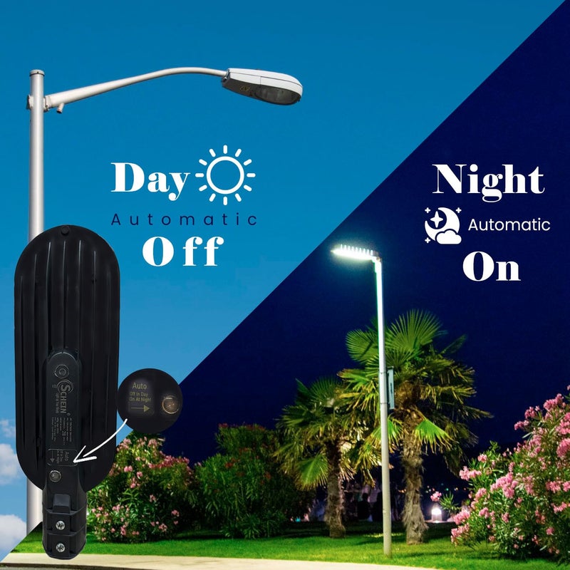 Shein مصباح شارع LED SHSL-28W | 28W | تشغيل/إيقاف تلقائي عند الغسق حتى الفجر | كهرباء سلكية | مقاوم للماء والغبار IP65 | هيكل بولي كربونات | معتمد من BIS R-97001945 | مصباح شارع خارجي | 1 قطعة - Image 5