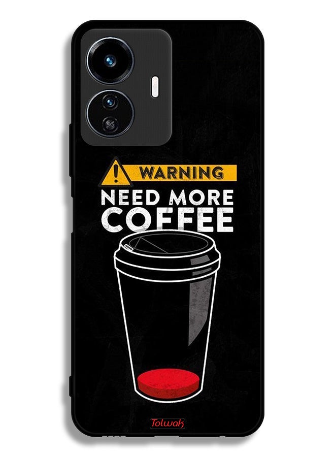 Tolwak Vivo Y77e 5G Protective Case Cover Need More Coffee - Image 2