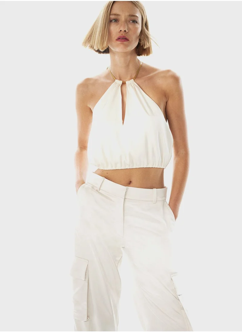 H&M Halter Neck Crop Top