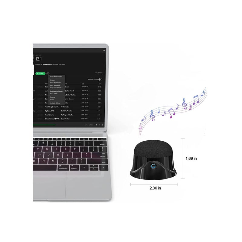 Barakah 1 PCS Portable Magnetic Small Bluetooth Speaker, 5W Stereo Sound, Deep Bass, 9H Playtime, TWS Pairing Speaker for Home, Outdoor Travel, Golf Carts, Support for iPhone 12/13/14 - Image 2