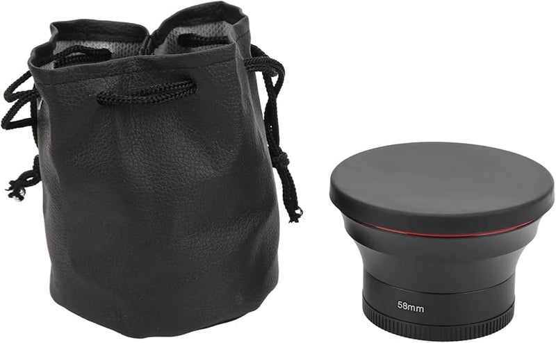 58mm Wide Angle Lens 0 43X Macro Optical Glass Camera Lens Aluminum Alloy - Image 2