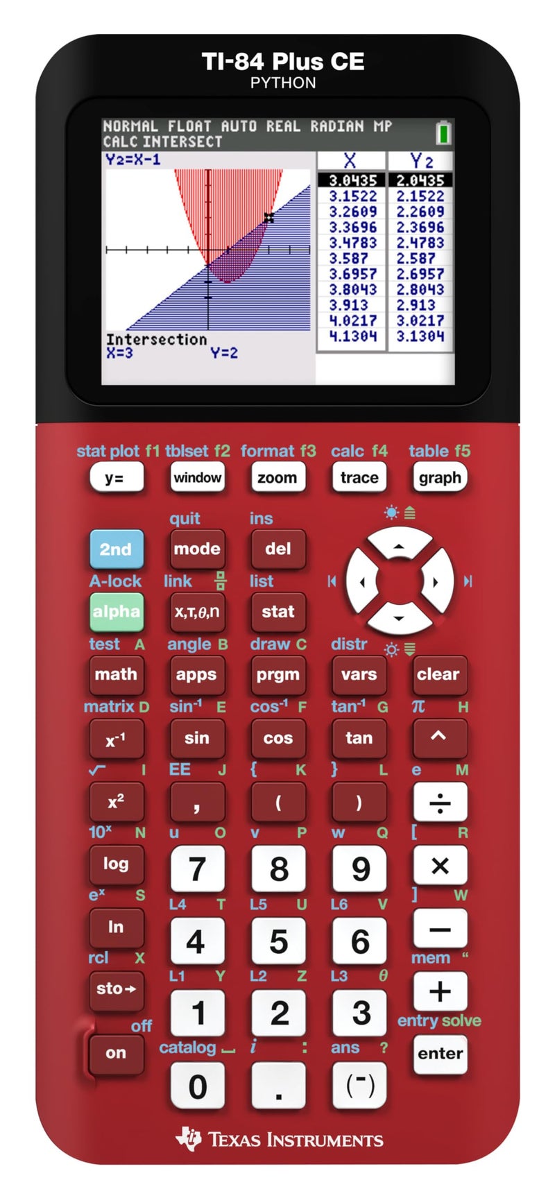 Texas Instruments TI84 Plus CE Color Graphing Calculator Radical Red Small - Image 2