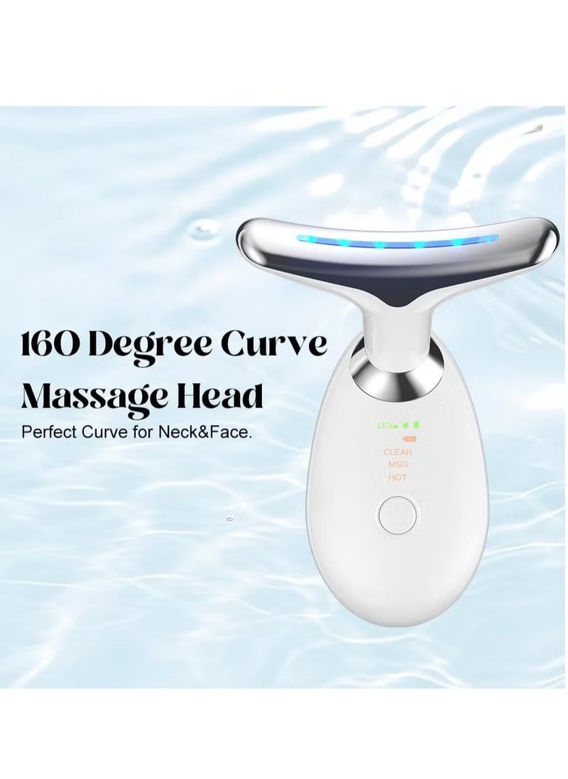 JAJEEK - Rechargeable Face & Neck Massager with 3 Color Modes – Sculpting Vibration for Double Chin, Anti-Aging, and Skin Firming | Portable & Relaxing - Image 1