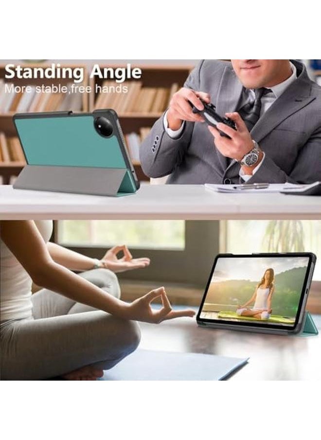 erorex - Case For Xiaomi Redmi Pad Se 8.7 4G Stand Feature Ultra Thin Smart Cover With Auto Sleep Wake Pu And Pc Anti Scratch Protective Case For Redmi Pad Se 8.7 4G Green - Image 1